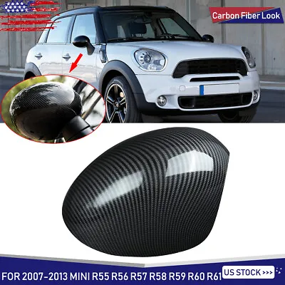 For 2007-13 Mini Cooper R55 R57 R58 R61 Mirror Cover Cap Carbon Look Right Side • $25.85