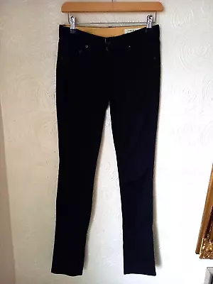 Rag & Bone Black Skinny Leg Jeans Sz 25 UK 8 Handmade In New York • £49.99