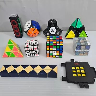 Rubik's Cube X 10 Mixed Lot Vintage Rare Modern Meffert Van Gogh Missing Link • $117.43