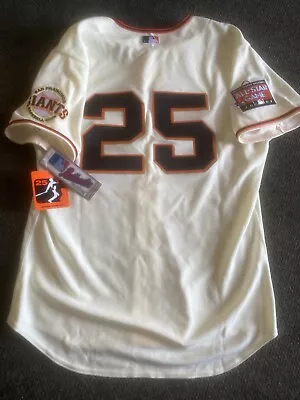 New Majestic Barry Bonds Giants 2007  Barry Bonds Authentic All Star Jersey Sz48 • $349.99