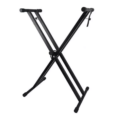 Adjustable Keyboard Stand Double Braced X Type Music Piano Folding Holder Stand • $35.99