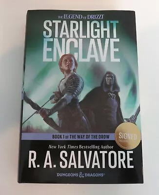 Starlight Enclave SIGNED Novel By R. A. Salvatore Hardcover 1st Edition Drizzt • $44.95