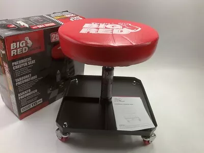 Torin TR6350 Adjustable Mechanics Rolling Creeper Seat Stool + Chair Tray • $49.95