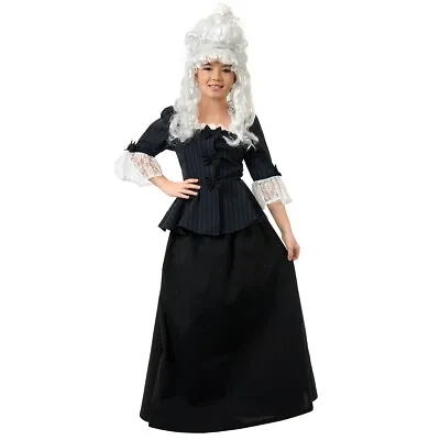 Martha Washington Costume Kids Colonial Revolutionary War Halloween Fancy Dress • $33.91