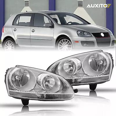 Driver&Passenger Side Halogen Headlight For 2005-10 Volkswagen Jetta Headlamp VW • $119.99