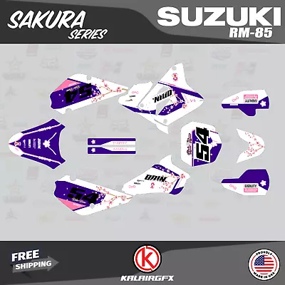 Graphics Decal Kit For Suzuki RM85 (2001-2023) RM 85 Sakura Series - Purple • $54.99