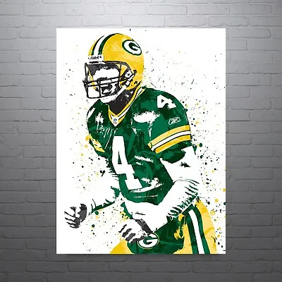 Brett Favre Green Bay Packers Sports Print Man Cave-FREE US SHIPPING • $55.11