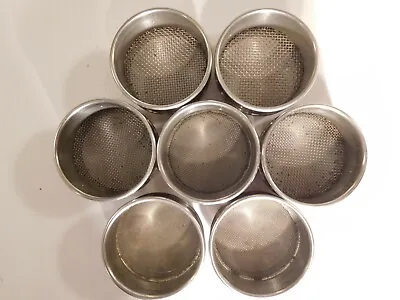 Vintage Lab Equipment 7 USA Standard Testing Sieves #'s 121416182530 & 40 • $700