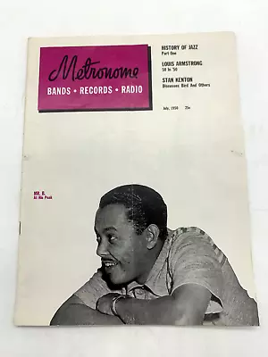 Metronome 1950 Jazz Magazine Louis Armstrong Stan Kenton (Vintage) • $4.85