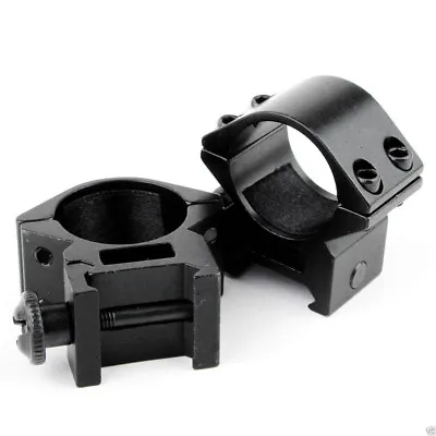 Tactical Low Profile 25.4mm 1 Inch Scope Rings Barrel Mount Holder Fit 20mm Rail • $7.59