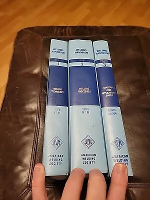 AWS Welding Handbooks Volumes 1 - 3 1987 - 1996 8th Edition Very Good Condition • $25