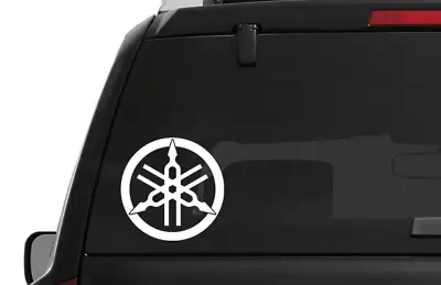 Yamaha Tuning Fork Logo Vinyl Decal Window Bumper Sticker Off Road 4x4 JetSki • $3.50