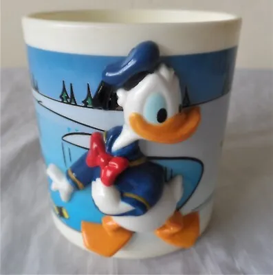 Melamine Or Plastic 3-D Disney Donald Duck Mug Cup Excellent Condition 9cm Tall • £9.99