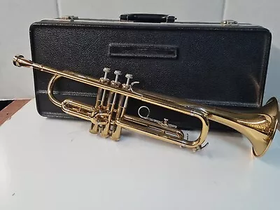 VINCENT BACH CORP. MERCEDES TRUMPET WITH CASE & MOUTH PIECE (Circa 1971). • $375