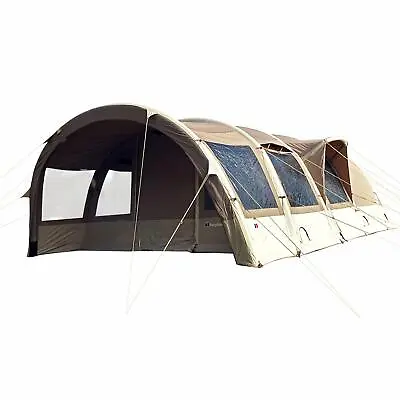 Berghaus Premium Air 6 Man XL Polycotton Durable Family Tunnel Camping Tent • £1400