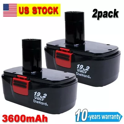 2Pack 19V NI-cd For Craftsman 19.2 Volt Battery Diehard C3 11375 130279005 11376 • $27