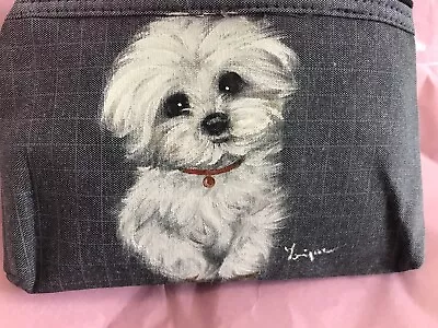 Adorable Maltese Hand Painted Painting • $85