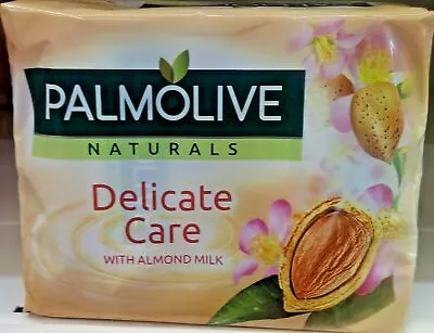 3 Soaps Palmolive Naturals Delicate Care With Almond Milk 90g Us • £10.18