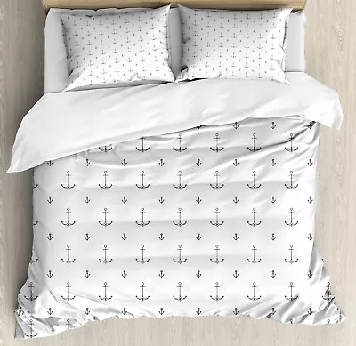 Anchor Bed Linen Set Maritime Icon With Heart • £27.28