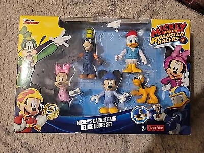  Fisher-Price Disney Mickey's Garage Gang Deluxe Set Pals 5 Figure Pack New • $20.75