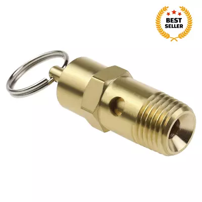 1/4  BSP Brass Air Compressor Pressure Switch Safety Relief Valve 145 PSI 10 BAR • $19.71