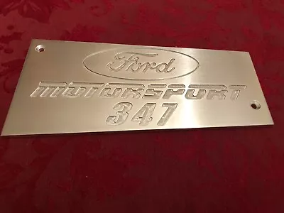 Ford 347 Custom Aluminum Intake Manifold Plaque GT40 Mustang Ranger Bronco • $45