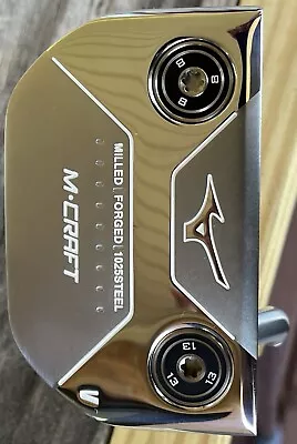 Mizuno M Craft V White Satin 34  Putter With Headcover And Weight Kit • $161.50