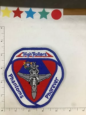 Usaf F-4   High Rollers Phantoms Phorever Squadron Patch • $9.99