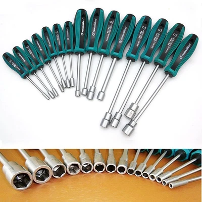 Repair Hex Nut Key Anti-slip Handle Socket Driver Wrench Nutdriver Screwdriver • £4.17