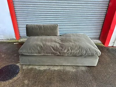 Made.com Samona RHF Chaise Longue Sofa In Pistachio Green Velvet. RRP £699 • £399