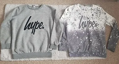 £10 • Buy Hype Boys 2x Jumpers Size 13 Years