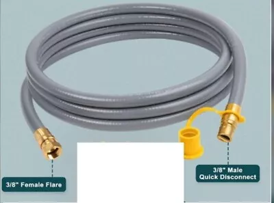 GASPRO 3/8  ID Natural Gas Hose Low Pressure LPG Hose With Quick Connect For W • $23