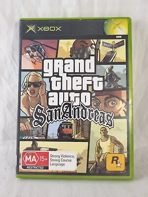 Grand Theft Auto San Andreas XBOX Original Manual Included Free Tracked Postage  • $28.50