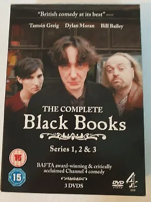 The Complete Black Books Channel 4 TV Series 1-3 - Bill Bailey • £1.50
