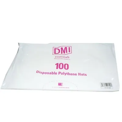 Polythene Disposable Head Caps Polyhats Pk Of 100 New • £4.99