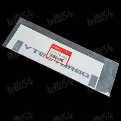 $11.28 • Buy For Genuine Honda Cdm Vtec Turbo Window Decal Sticker Civic Type R Fk8 2016-2018