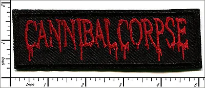 20 Pcs Embroidered Iron On Patches Canibal Corpse Metal Band 5 X1.56  AP056tA • $19.98