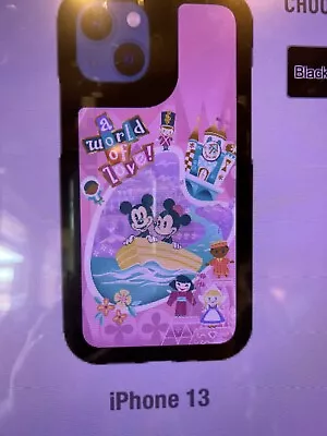 DISNEY PARKS It’s A Small World Mickey And Minnie Mouse IPHONE 13 Case New • $49.95