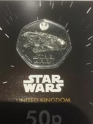 1st Of 4  Royal Mint Millennium Falcon Star Wars  BU 50p 2024 • £9.75