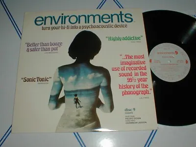 ENVIRONMENTS 1979 LP Turn Your Hi-fi Into A Psychoacoustic Device PACIFIC OCEAN • $19.99