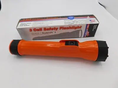 3 D Cell Division 1 Worksafe Bright Star Orange Flashlight 2124 NEW Free Ship • $15.99