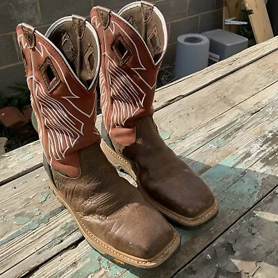 Mens 11.5 Ee Justin Wk2115 Roughneck 12  Steel Toe Waterproof Cowboy Work Boots • $149