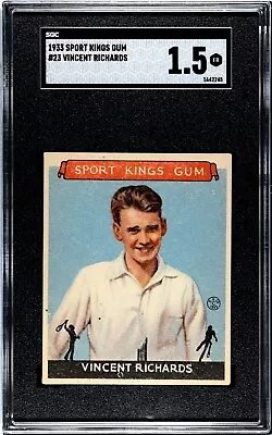 1933 Goudey Gum Sport Kings #23 VINCENT RICHARDS SGC 1.5 FR TENNIS HOF Prewar • $44.95