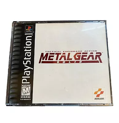 Metal Gear Solid (1998) Sony Playstation 1 PS1 Game With Case But No Manual • $49.99