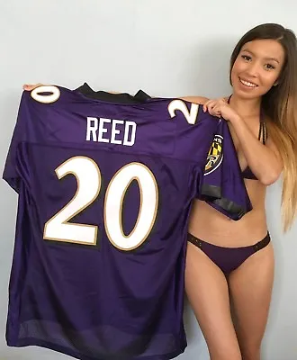 Ed Reed Baltimore Ravens 2002 Rookie Authentic Reebok Stitched Purple Jersey NEW • $255.55