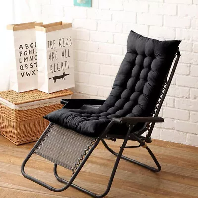 Rocking Deck Chair Seat Cushion Garden High Back Chair Cushion Non-slip Pad  • £10.94