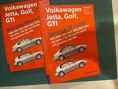 1999-2005 Volkswagen Jetta Golf GTI Bentley Service Manual (2 Volume Set) • $79.99