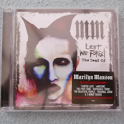 Lest We Forget: The Best Of [Bonus Tracks] By Marilyn Manson (CD 2004) • $3.16