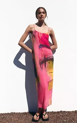 Bnwt Zara @David Pher Print Tulle Dress Size M • £25