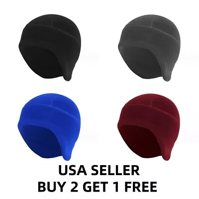 Military Tactical Skull Cap With Ear Loop Winter Warm Fleece Ski Beanie Hats • $6.99